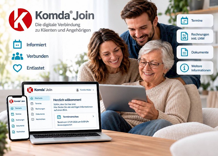 SozialFactoring, Komda Pflegesoftware, Verknüpfung, Kooperation, Partner